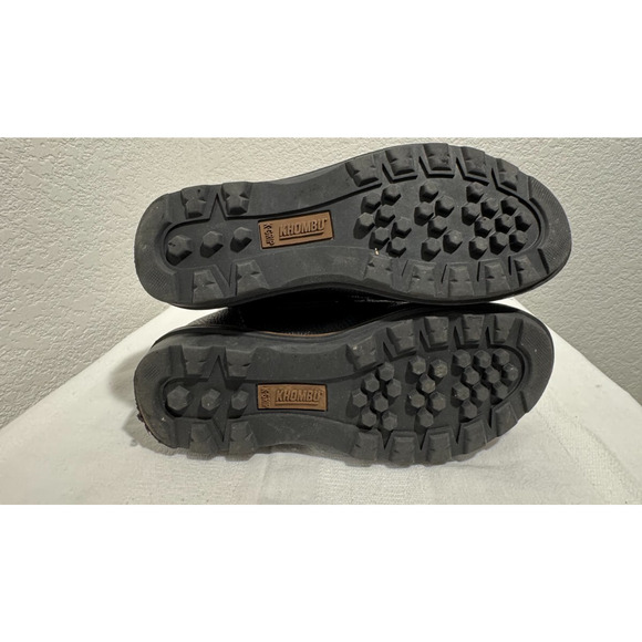 Womens Khombu Winter Boots Black Vegan Pebble Leather Size 8.5 Fleece Lined - Picture 7 of 10